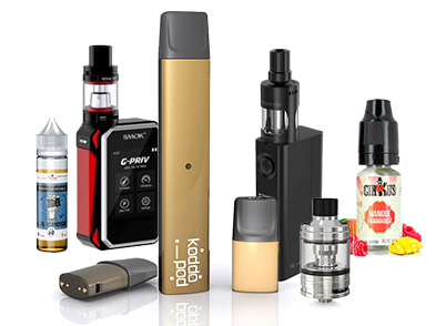 E-cigarettes, accessoires, Box Mod et e-liquides